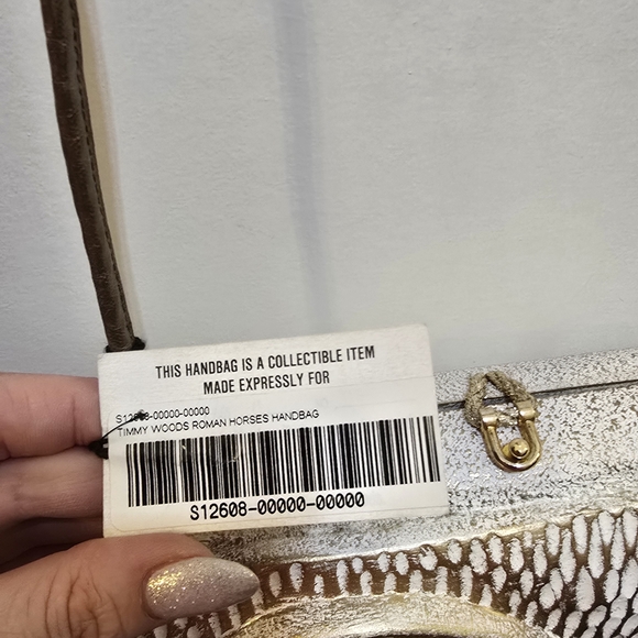 Timmy Woods Gold and Silver Horse Clutch - Picture 4 of 7